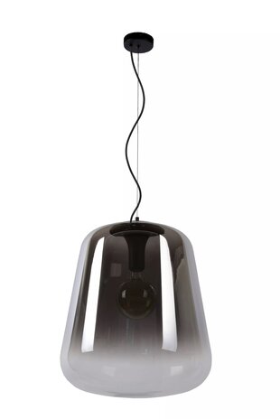 Lucide LED Pendellampe GLORIO - E27 fatning - Ø45cm - Sort