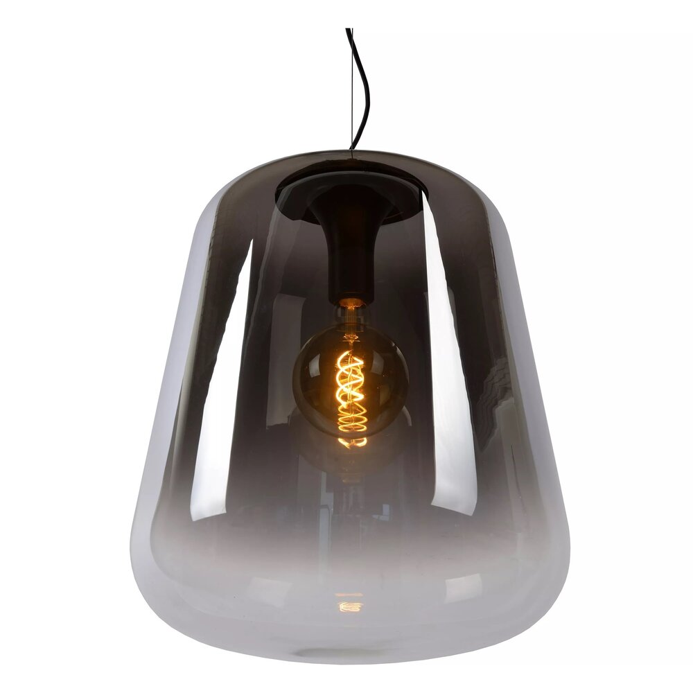 Lucide LED Pendellampe GLORIO - E27 fatning - Ø45cm - Sort