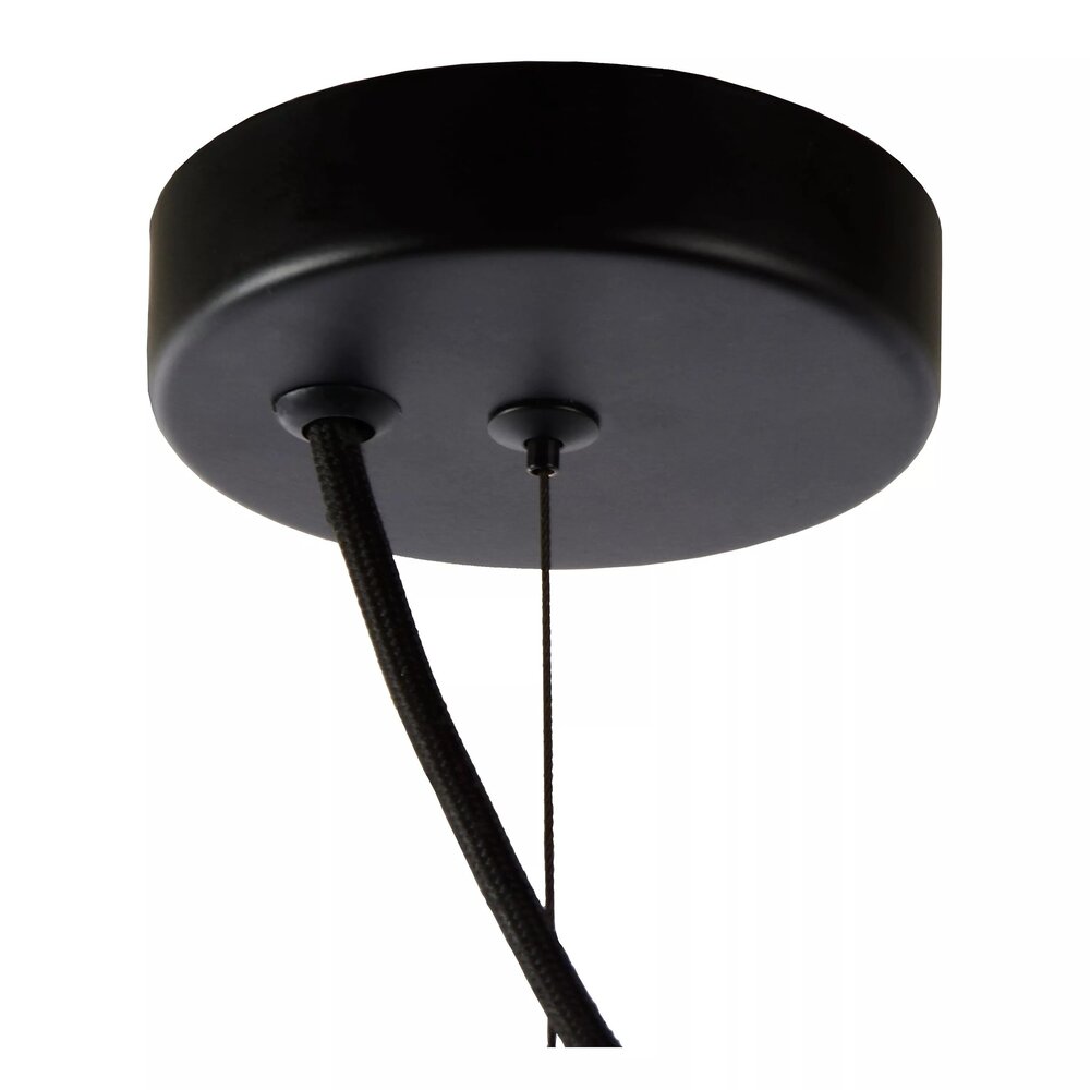 Lucide LED Pendellampe GLORIO - E27 fatning - Ø32cm - Sort