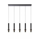 Lucide LED Pendellampe MARGARY - 5x4,2W - 2700K Varm hvid - Dæmpbar - Sort Lucide LED Pendellampe MARGARY - 5x4,2W - 2700K Varm hvid - Dæmpbar - Sort