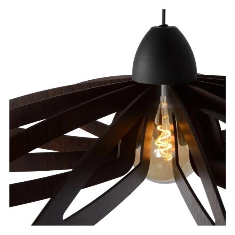 Lucide LED Pendellampe - Ø 76 cm - 1xE27 - Sort