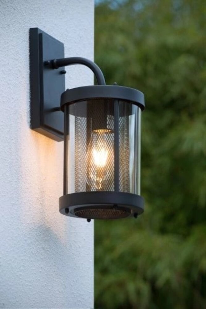 Lucide LED Væglampe Udendørs - 1xE27 - IP23 - Sort