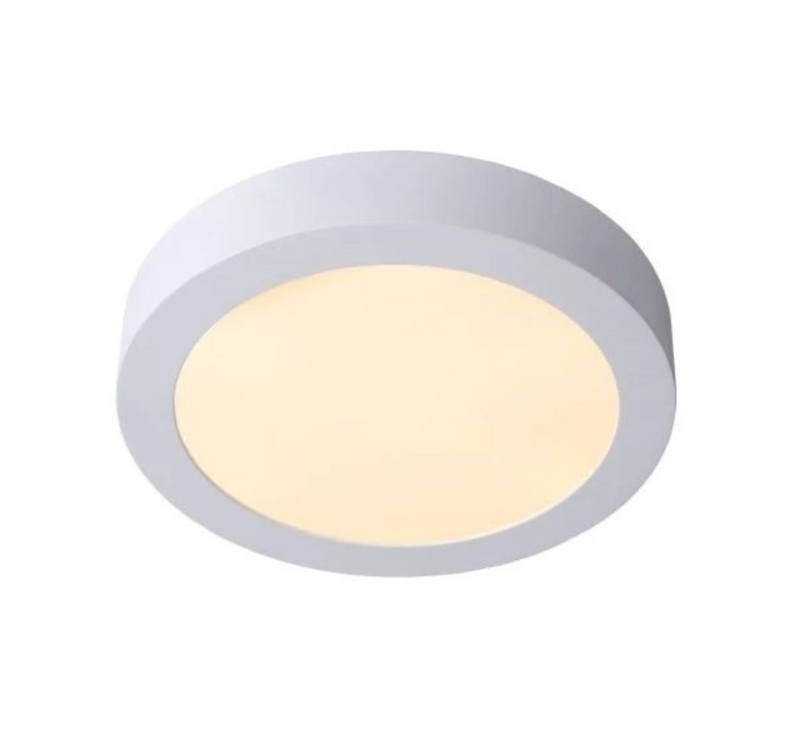LED Loftslampe Badeværelse - Ø 24 cm - Dæmpbar - 1x15W - 3000K - IP44 - Hvid