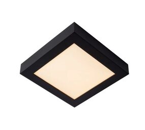Lucide LED loftslampe Badeværelse - Dæmpbar - 1x20W - 3000K - IP44 - Sort