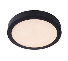 Lucide LED Loftslampe Badeværelse - Ø30 cm - Dæmpbar - 1x30W - 3000K - IP44 - Sort