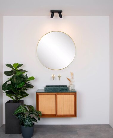 Lucide LED loftsspot Badeværelse - Dim til varm - GU10 - 2x5W - 2200K-3000K - IP44 - Sort Lucide LED loftsspot Badeværelse - Dim til varm - GU10 - 2x5W - 2200K-3000K - IP44 - Sort