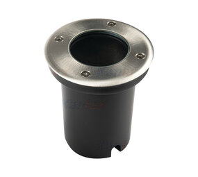 LED GU10 jordspots i rustfrit stål rund IP67 - til  1 LED GU10 spotpære LED GU10 jordspots i rustfrit stål rund IP67 - til  1 LED GU10 spotpære