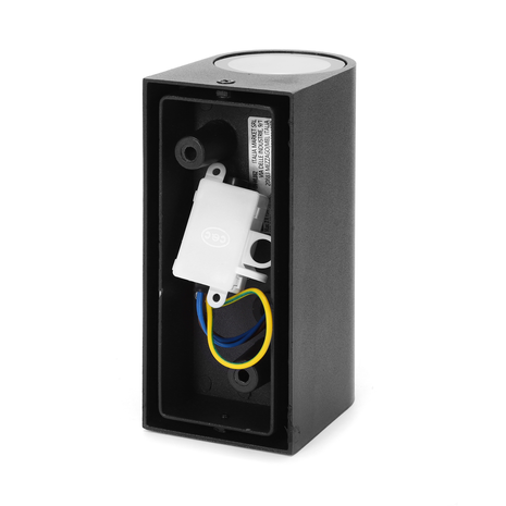 Aigostar LED væglampe udvendig - 2xGU10 armatur - IP54 - Ekskl. lyskilde - Sort Aigostar LED væglampe udvendig - 2xGU10 armatur - IP54 - Ekskl. lyskilde - Sort