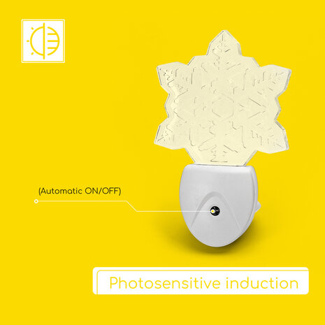 Aigostar LED Natlys stjerne - 0,5W - RGB - Med skumringssensor