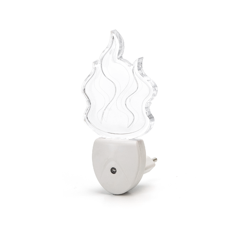 Aigostar LED Natlys flamme - 0,5W - RGB - Med skumringssensor Aigostar LED Natlys flamme - 0,5W - RGB - Med skumringssensor