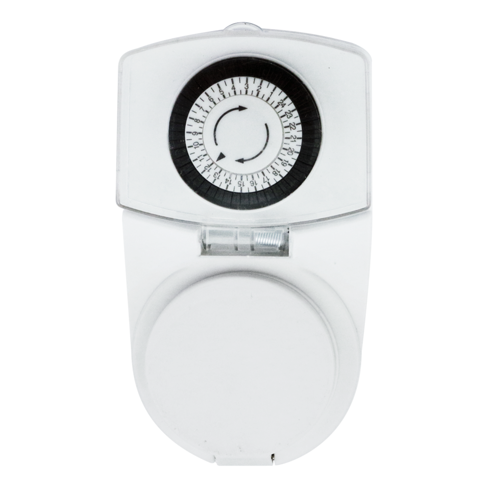 Aigostar Mekanisk timerkontakt DE - IP44 - 24 timer - Hvid Aigostar Mekanisk timerkontakt DE - IP44 - 24 timer - Hvid