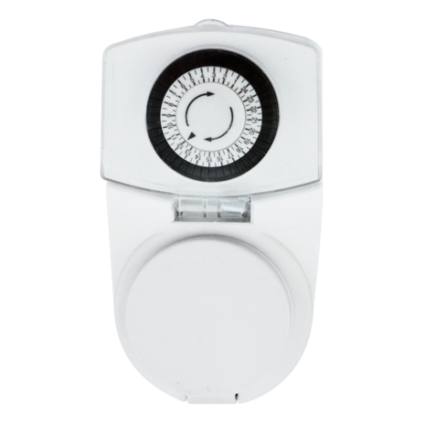 Aigostar Mekanisk timerkontakt DE - IP44 - 24 timer - Hvid Aigostar Mekanisk timerkontakt DE - IP44 - 24 timer - Hvid
