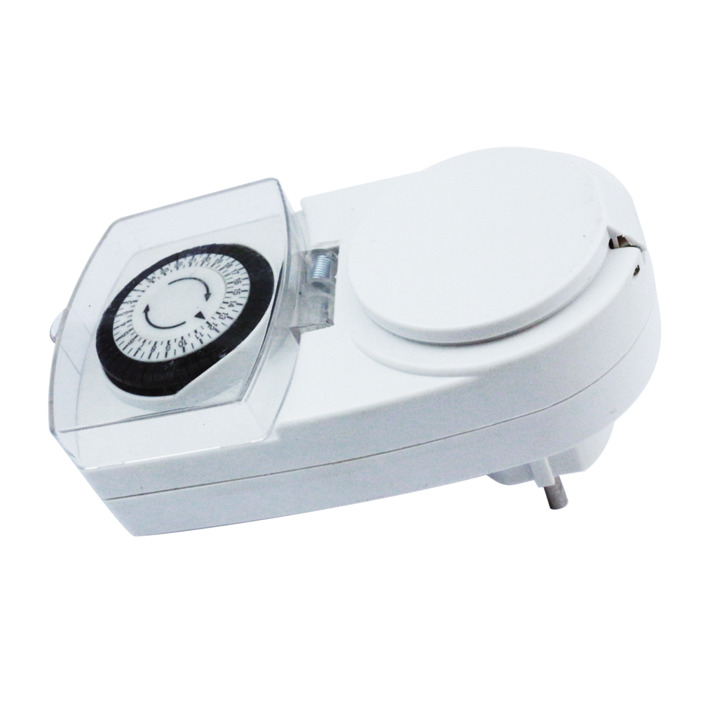 Aigostar Mekanisk timerkontakt DE - IP44 - 24 timer - Hvid Aigostar Mekanisk timerkontakt DE - IP44 - 24 timer - Hvid