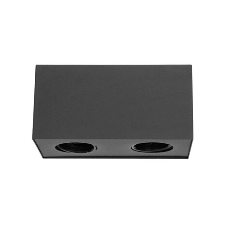 Aigostar LED Loftspot - 2xGU10 fatning - Ekskl. lyskilde - Sort