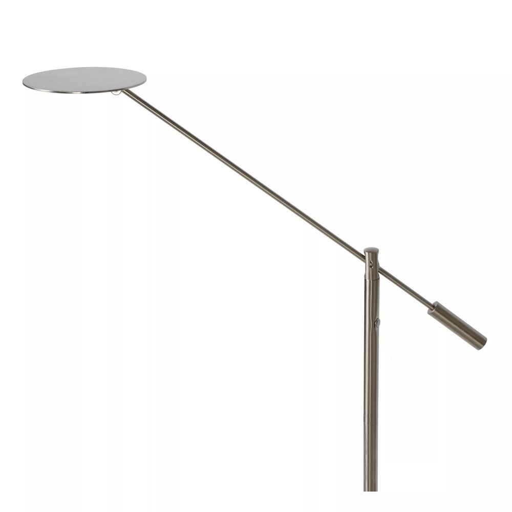 Lucide LED læselampe ANSELMO - 9W - 3000K varmt hvidt lys - Ø25cm - Mat krom