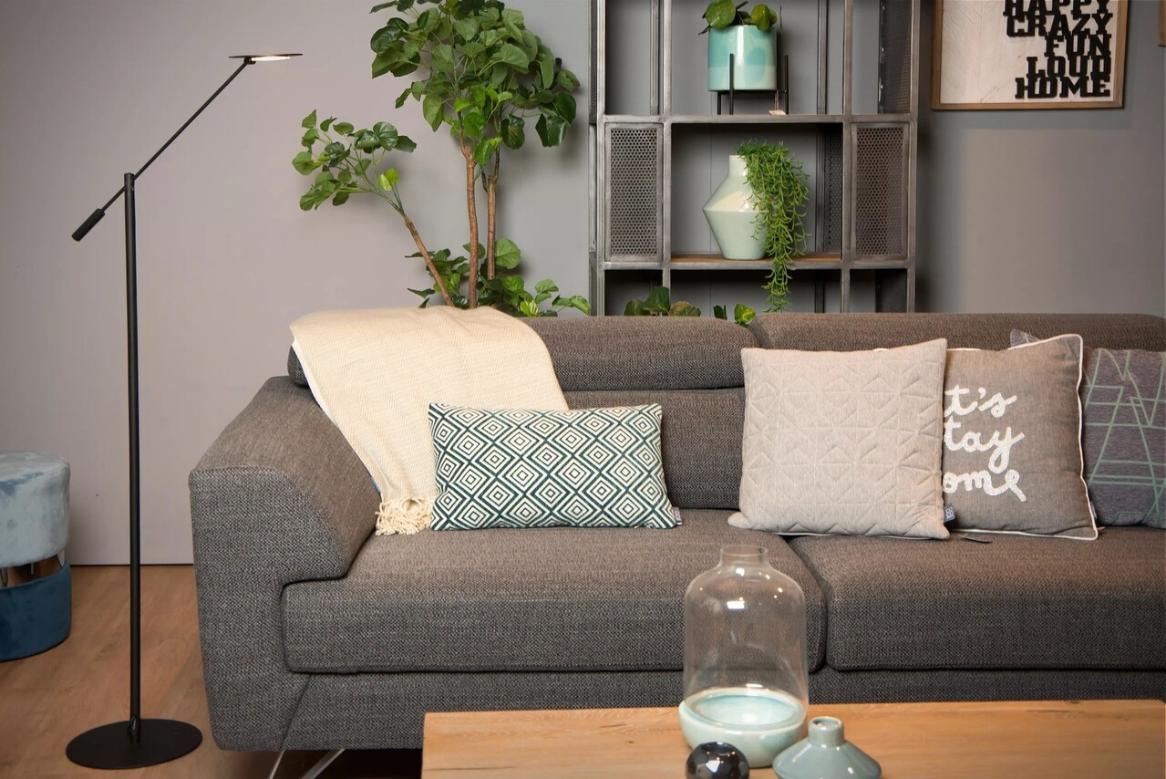 Lucide LED læselampe ANSELMO - 9W - 3000K varmt hvidt lys - Ø25cm - Sort