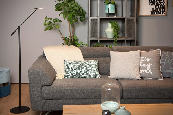 Lucide LED læselampe ANSELMO - 9W - 3000K varmt hvidt lys - Ø25cm - Sort