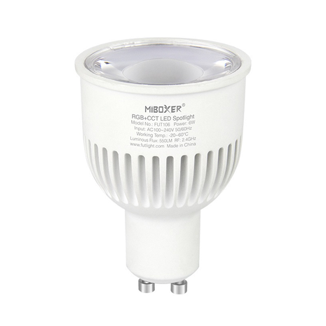 Mi-Light Mi-Light LED Spot - GU10 fatning - 6W - Ø50mm - RBG+CCT Mi-Light Mi-Light LED Spot - GU10 fatning - 6W - Ø50mm - RBG+CCT