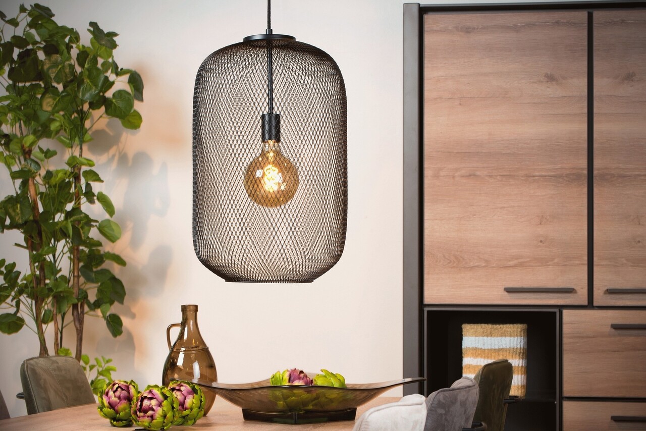Pendellampe MESH - ø35cm - E27 fatning - Ekskl. lyskilde - Sort Pendellampe MESH - ø35cm - E27 fatning - Ekskl. lyskilde - Sort