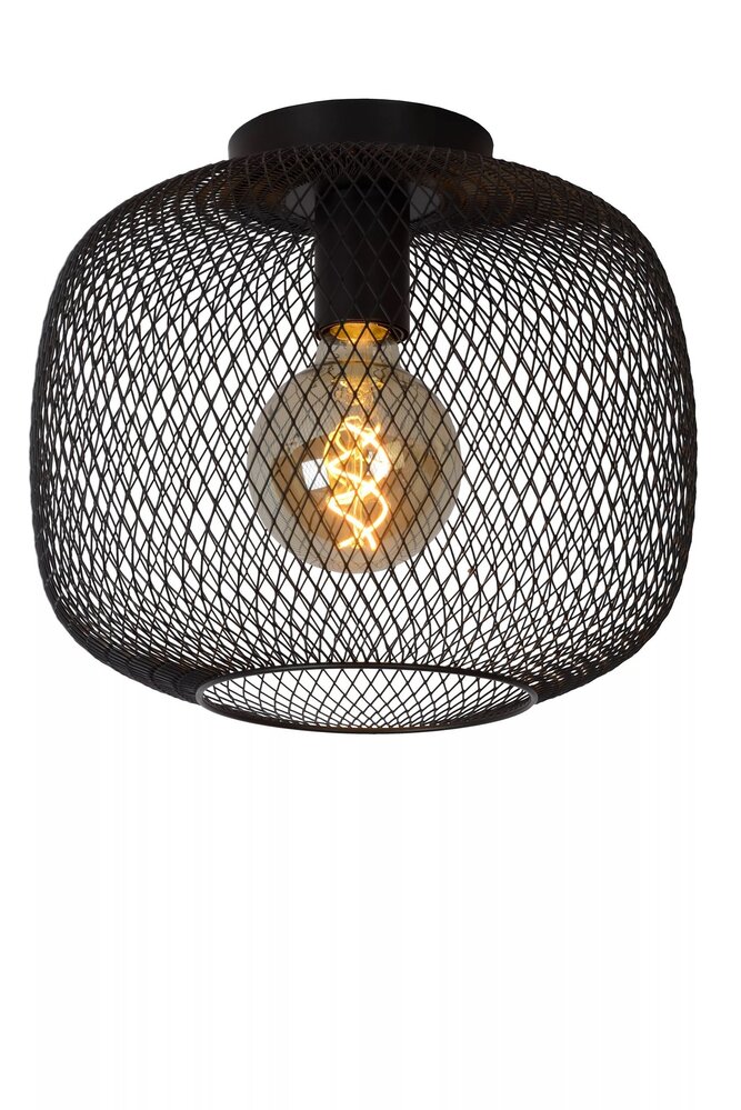 Loftslampe MESH - ø30cm - E27 armatur - Ekskl. lyskilde - Sort Loftslampe MESH - ø30cm - E27 armatur - Ekskl. lyskilde - Sort