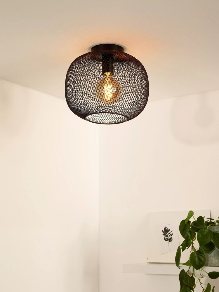 Loftslampe MESH - ø30cm - E27 armatur - Ekskl. lyskilde - Sort Loftslampe MESH - ø30cm - E27 armatur - Ekskl. lyskilde - Sort