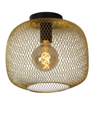 Loftslampe MESH - ø30cm - E27 armatur - Ekskl. lyskilde - Mat guld/messing Loftslampe MESH - ø30cm - E27 armatur - Ekskl. lyskilde - Mat guld/messing