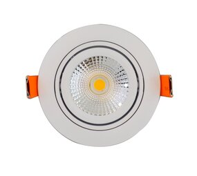 LCB LED Forsænket Spot - Dæmpbar - 5W - 2700K varmt hvidt lys - Forsænket - Hvid