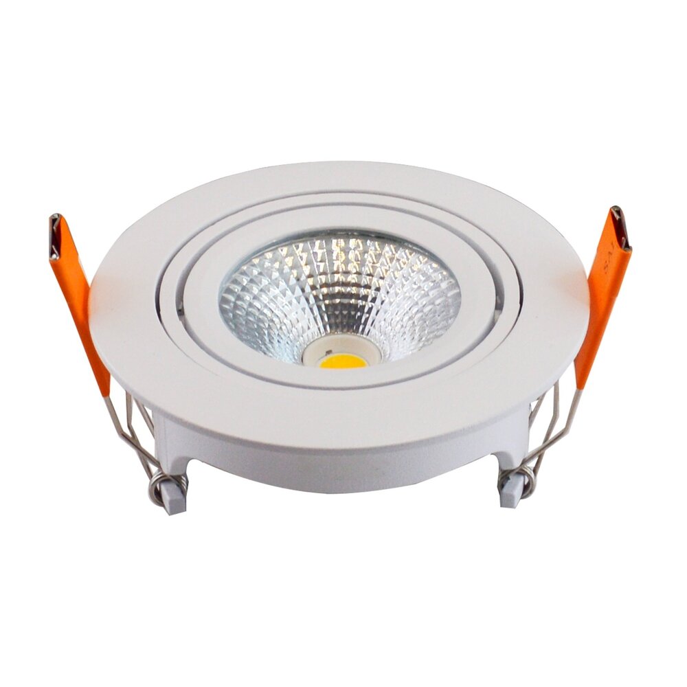 LCB LED Forsænket Spot - Dæmpbar - 5W - 2700K varmt hvidt lys - Forsænket - Hvid