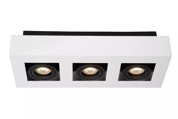 Lucide LED loftspot XIRAX - GU10 fatning - 3x5W - 2200K-3000K - Dæmpbar - Hvid