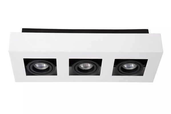 Lucide LED loftspot XIRAX - GU10 fatning - 3x5W - 2200K-3000K - Dæmpbar - Hvid