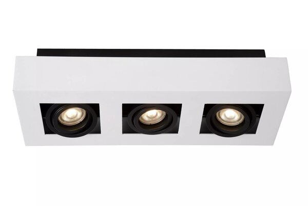 Lucide LED loftspot XIRAX - GU10 fatning - 3x5W - 2200K-3000K - Dæmpbar - Hvid