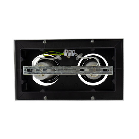 LED loftspot Mirora - 2x vipbar GU10 sokkel - 255X145X85mm