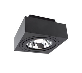 LED loftspot Mirora - 1x vipbar GU10 AR111 fatning - 145X145X85mm - Sort LED loftspot Mirora - 1x vipbar GU10 AR111 fatning - 145X145X85mm - Sort