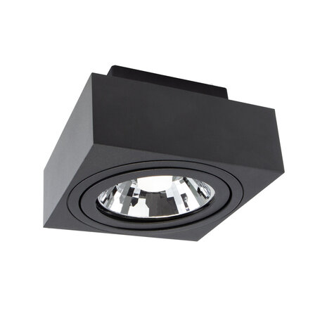 LED loftspot Mirora - 1x vipbar GU10 AR111 fatning - 145X145X85mm - Sort LED loftspot Mirora - 1x vipbar GU10 AR111 fatning - 145X145X85mm - Sort