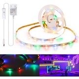 Aigostar LED Flerfarvet Ledstrip 3m Med Tænd/sluk-knap Aigostar LED Flerfarvet Ledstrip 3m Med Tænd/sluk-knap