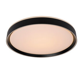 Lucide LED loftslampe - Dæmpbar - NURIA - sort rund - 36W 2700K - 3 StepDim -  Ø 50 cm