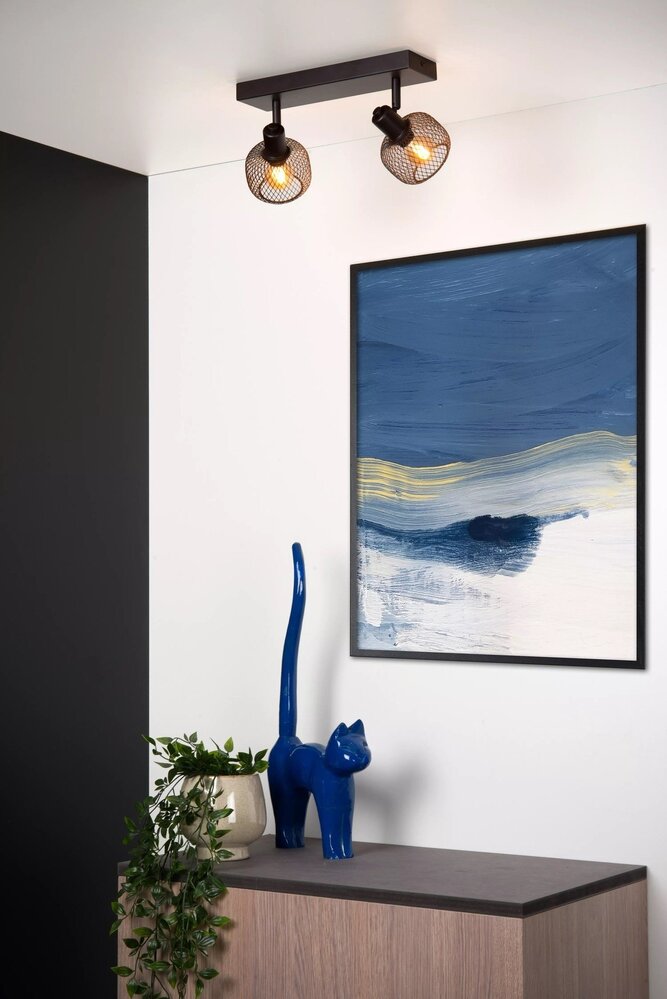 Lucide Lucide MAREN - Loftspot - 2xE14 - Sort