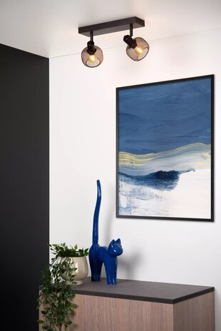 Lucide Lucide MAREN - Loftspot - 2xE14 - Sort