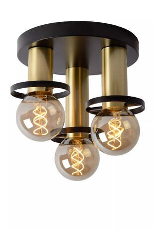 Lucide Lucide ANAKA - Loftslampe - Ø 30 cm - 3xE27 - Sort Lucide Lucide ANAKA - Loftslampe - Ø 30 cm - 3xE27 - Sort