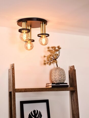 Lucide Lucide ANAKA - Loftslampe - Ø 30 cm - 3xE27 - Sort Lucide Lucide ANAKA - Loftslampe - Ø 30 cm - 3xE27 - Sort