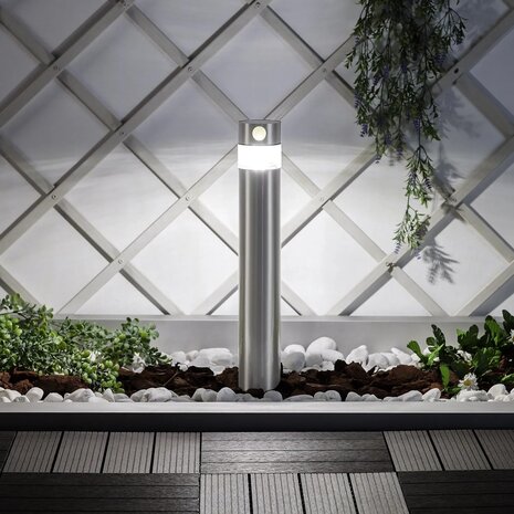 LCB Solar LED-lanterne udendørs - PIR bevægelsessensor - 2800K-3200K - IP44