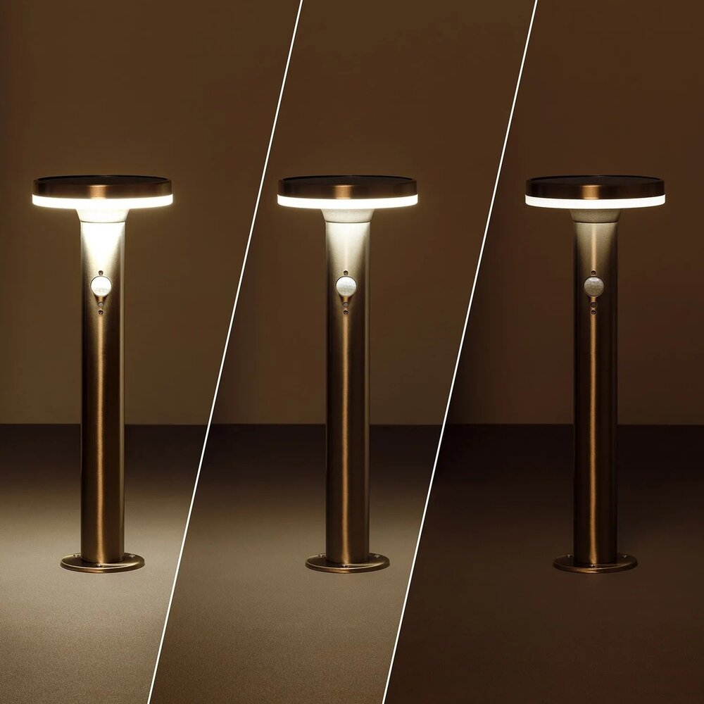 LCB Solar LED-lanterne udendørs - PIR bevægelsessensor - 2800K-3200K - IP44 LCB Solar LED-lanterne udendørs - PIR bevægelsessensor - 2800K-3200K - IP44