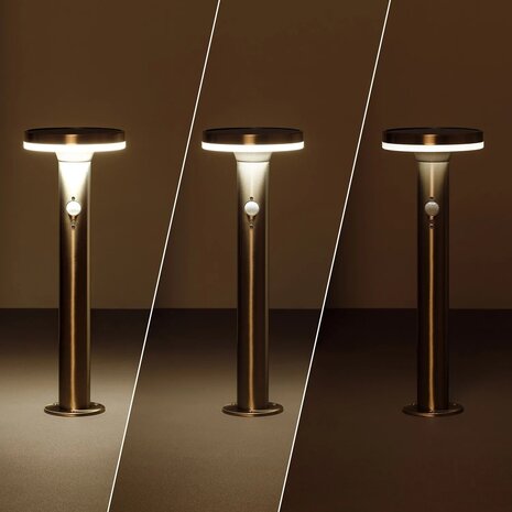 LCB Solar LED-lanterne udendørs - PIR bevægelsessensor - 2800K-3200K - IP44 LCB Solar LED-lanterne udendørs - PIR bevægelsessensor - 2800K-3200K - IP44