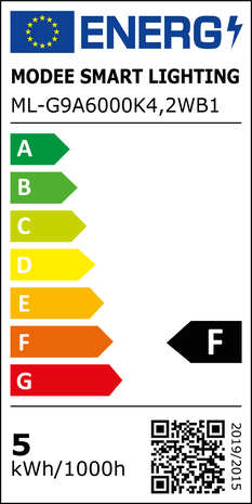 Modee Lighting LED G9 - 4.2W 390lm - 6000K Kold hvid
