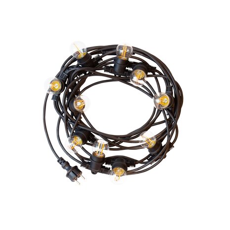 LCB LED Lysguirlande 50m (5x10m)- Inkl. 50x LED-lampe G45 - 1W - 3000K LCB LED Lysguirlande 50m (5x10m)- Inkl. 50x LED-lampe G45 - 1W - 3000K