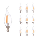 LCB Sæt med 10 LED glødelamper - E14 C35T - 4W 2700K  dæmpbar LCB Sæt med 10 LED glødelamper - E14 C35T - 4W 2700K  dæmpbar