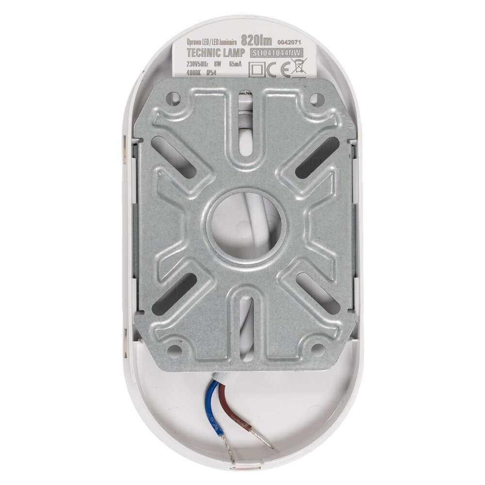 LED overflademonteret lampe Oval - 8W 4000K - IP54 stænksikker LED overflademonteret lampe Oval - 8W 4000K - IP54 stænksikker