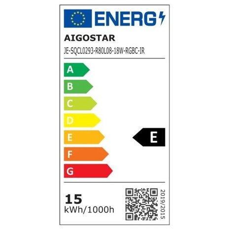 Aigostar LED-loftslampe - 24W RGB+CCT - 420x26mm - inkl. RF-fjernbetjening