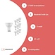 Fordelspakke 10 styk - GU5.3 LED spots - 4W erstatter 42W - Valgfri lystemperatur Fordelspakke 10 styk - GU5.3 LED spots - 4W erstatter 42W - Valgfri lystemperatur