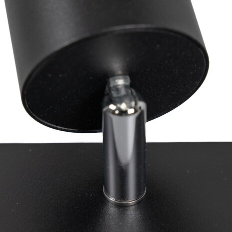 LED påbygningsspot sort - 6 justerbare spots - GU10-fatning